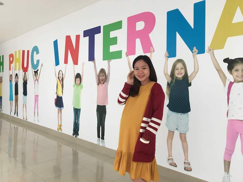 My wife at the Hanh Phuc hospital